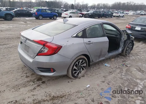 2018 Honda Civic Ex из США, поврежденный, VIN 2HGFC2F74JH519262